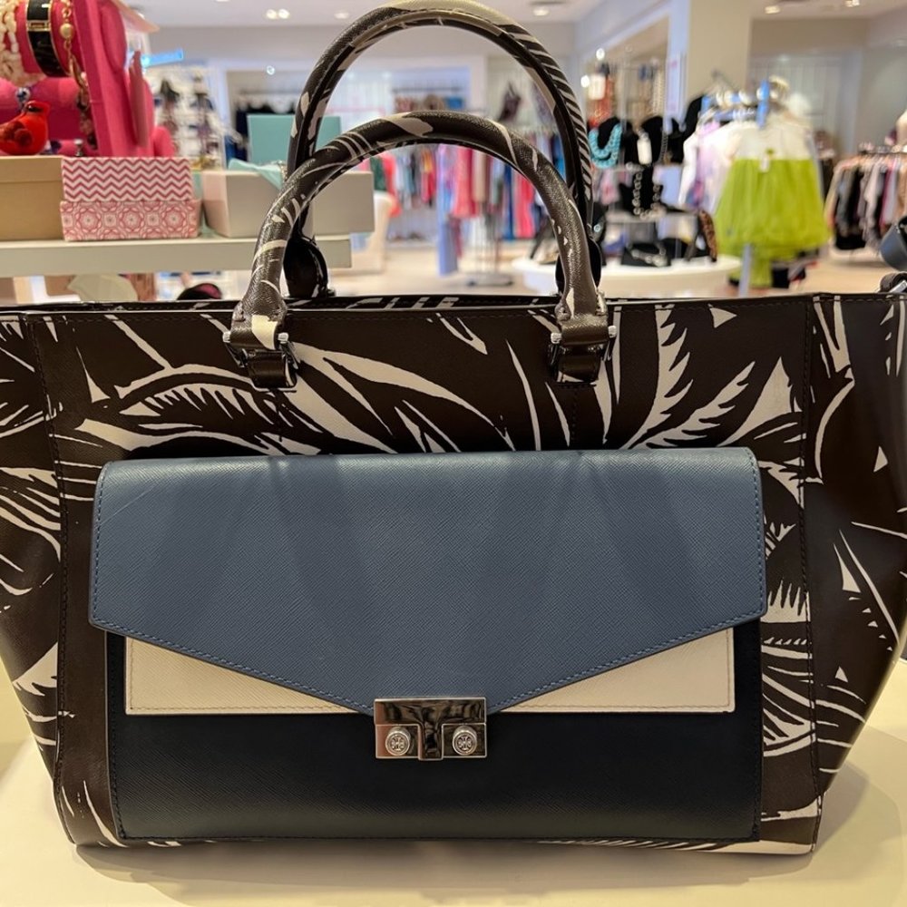 Tory Burch Tabora T Lock Clutch and Tote